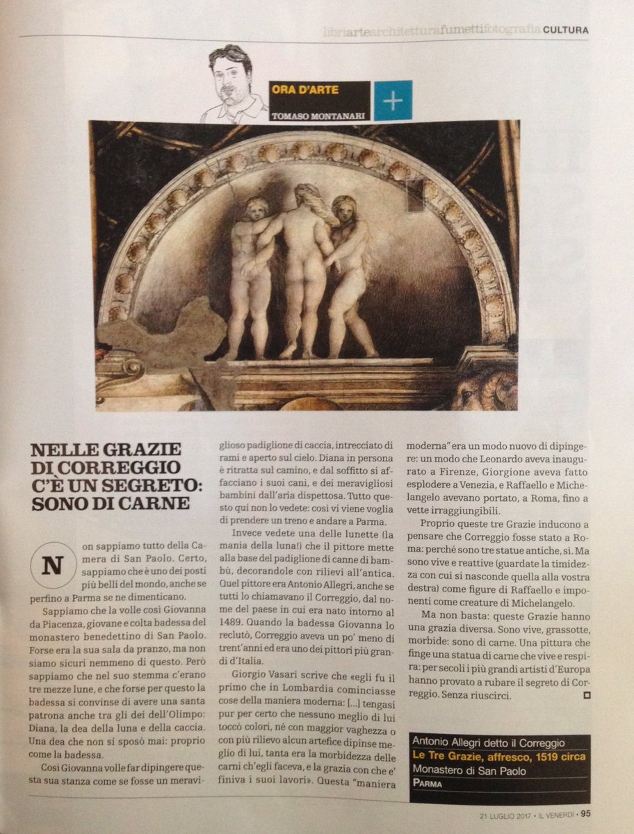 maarrgghh's tweet photo. Oggi la Camera di San Paolo del #Correggio su il venerdì di @repubblica . L'anno prossimo compirà 500 anni. https://t.co/mnGSizpIlp