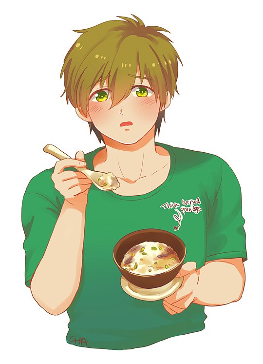 Makoto tried to taking care sick Sousuke 