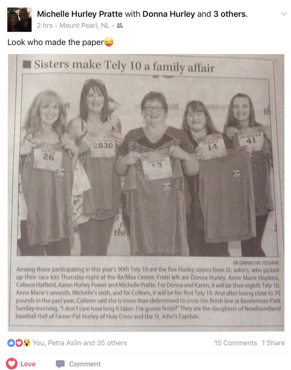 TrevorAslin's tweet photo. Hey @MikeMpratte @ZachAslin #AndPetra 
Look who made the paper in St. John's
Super Proud of Michelle &amp; her Sisters❤️❤️ https://t.co/fKOTSLImkm
