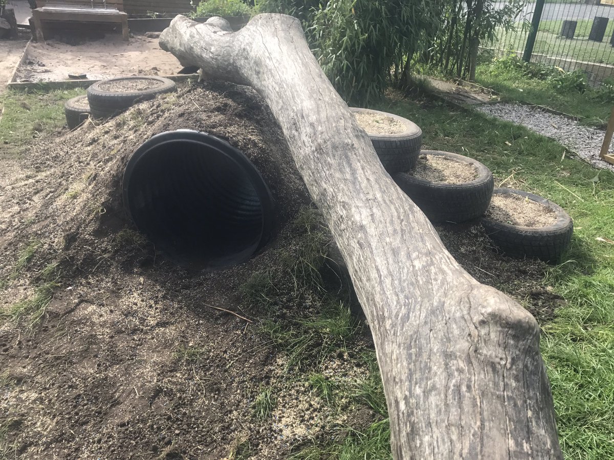 MrsLittBPS's tweet photo. @RecBPS New addition to our outdoor classroom. Still work in progress ๐ง๐ #eytalking #enoughforoneday @BlackrodPSch https://t.co/9iGCqhNE2v