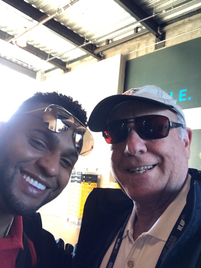 baseballmarty's tweet image. I never know who I'm going to see at the park at 8:00..Pablo seems best shape I've ever seen him &amp;amp; very happy here