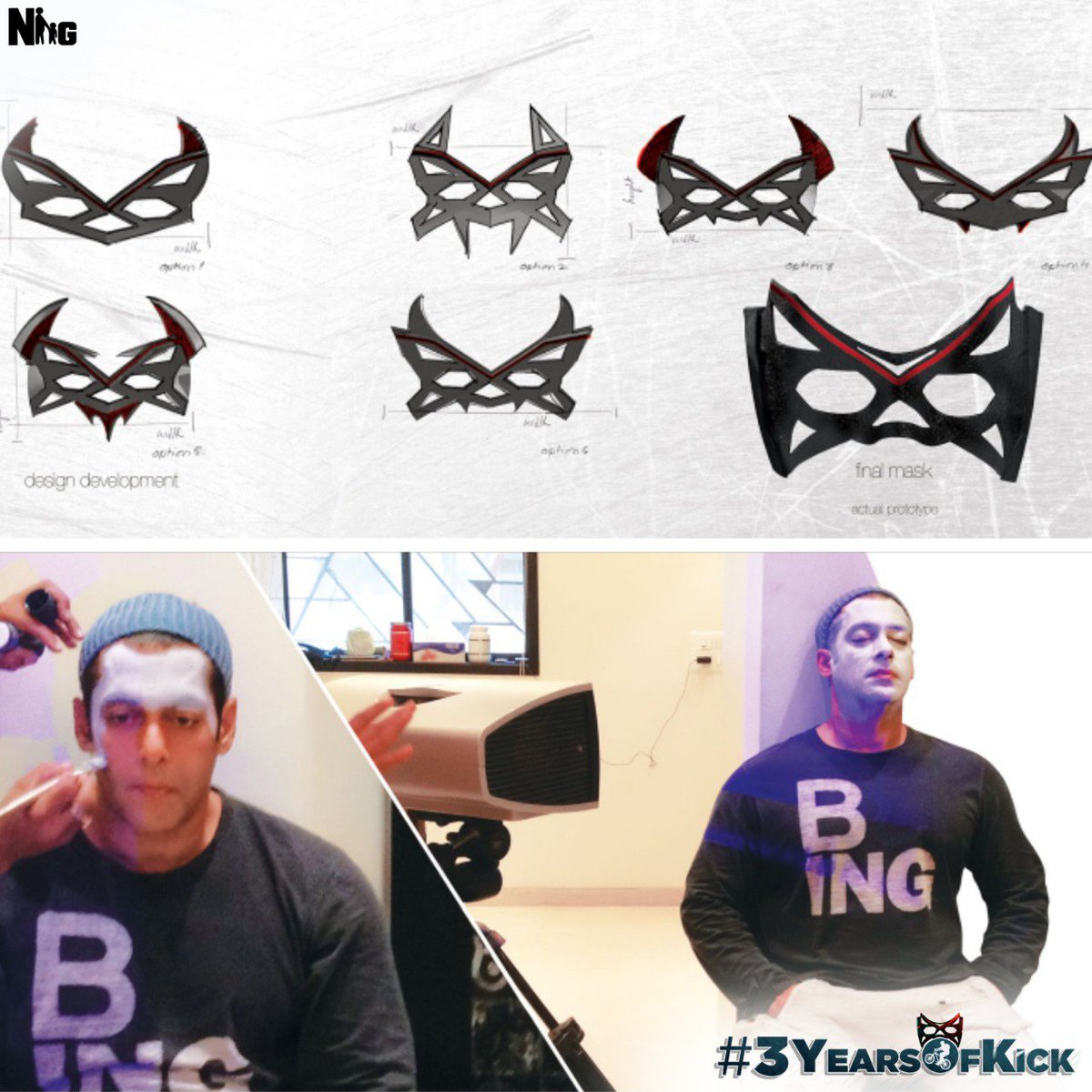 NGEMovies's tweet photo. .@BeingSalmanKhan's #Kick mask was made using a 3D print technology for the 1st time in India! Checkout how! #3YearsOfKick #SajidNadiadwala https://t.co/H7mssyEflh