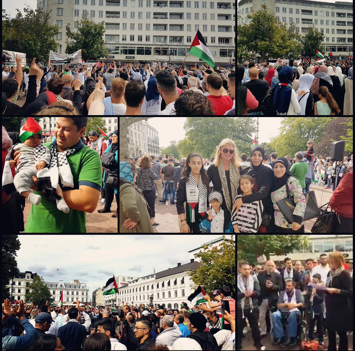 HerNameIs_Bea's tweet photo. Malmö - Sweden in Support of #AlAqsa this afternoon!

We said:
#NoGates 
#HandsOffAlAqsa 
#FreePalestine ✌ https://t.co/WCMee82EMp