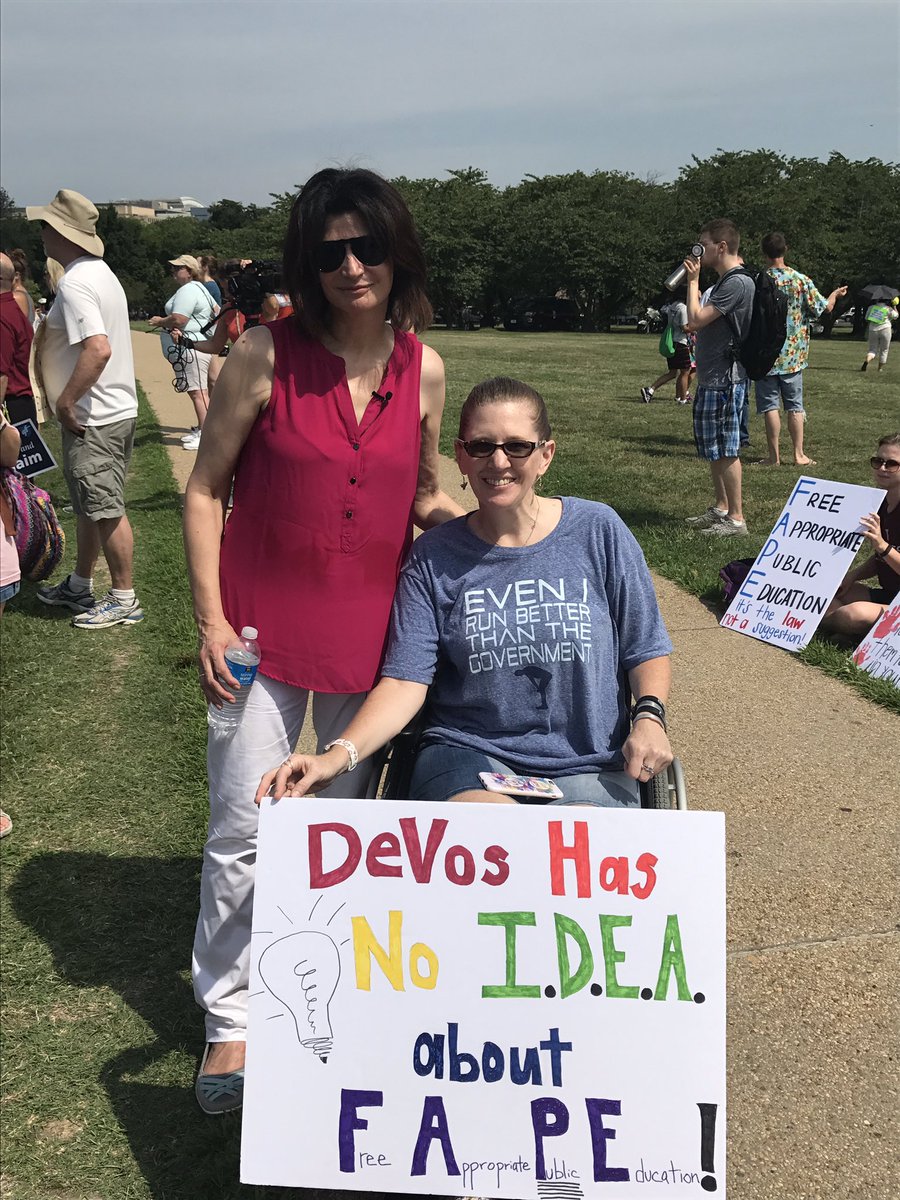 Proud to stand up for public education and IDEA! #M4PE #educationmarch