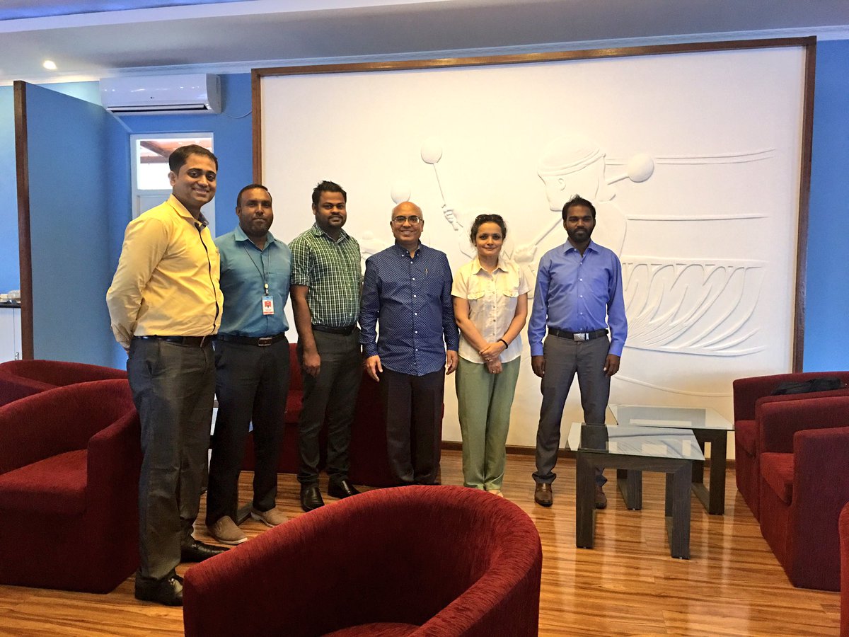 AkhileshIFS's tweet photo. Varah Bodah Shukriya to the President &amp; Councillors of #Laamu  Gan Island Council for their kind hospitality at beautiful #Kadhdhoo airport. https://t.co/8hHuDmEeWX