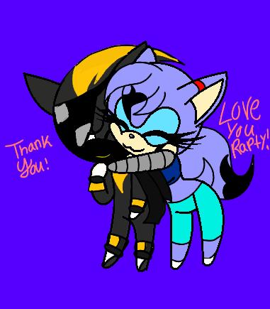 Here's a thank you gift to <a href="/twomanyraptors/">twomanyraptors</a> for posting my heart i made for him 💕💕 it made me smile seeing you like me art