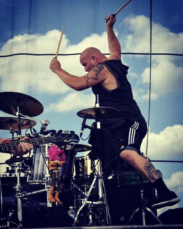 nonpoint's tweet photo. Robb punishing that @ddrumUSA Max Series kit! #ddrum #vatersticks #SABIAN https://t.co/6tLXMdemrK