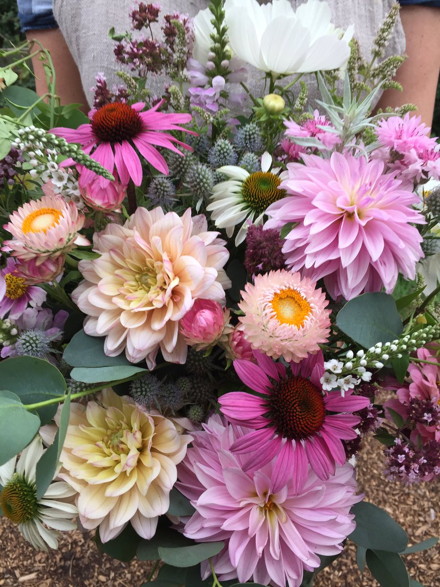 One of our brides bouquets for today's weddings #bigbouquet #britishflowers #weddingflowers