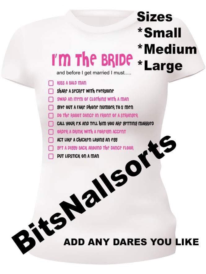 bitsNallsorts's tweet photo. #smallbizUK #henparty #bride #personalisedtshirt #party #hen #wedding #smallbusiness #addyourownwords #wedding  £10 free postage #FPsbs https://t.co/VPE3VIcvle