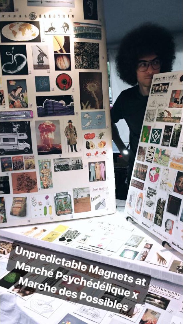 Catch Anthony slinging magnets at Distorsion Psychfest's Marché Psychédelique! Located at the Marché des Possibles in Montreal!