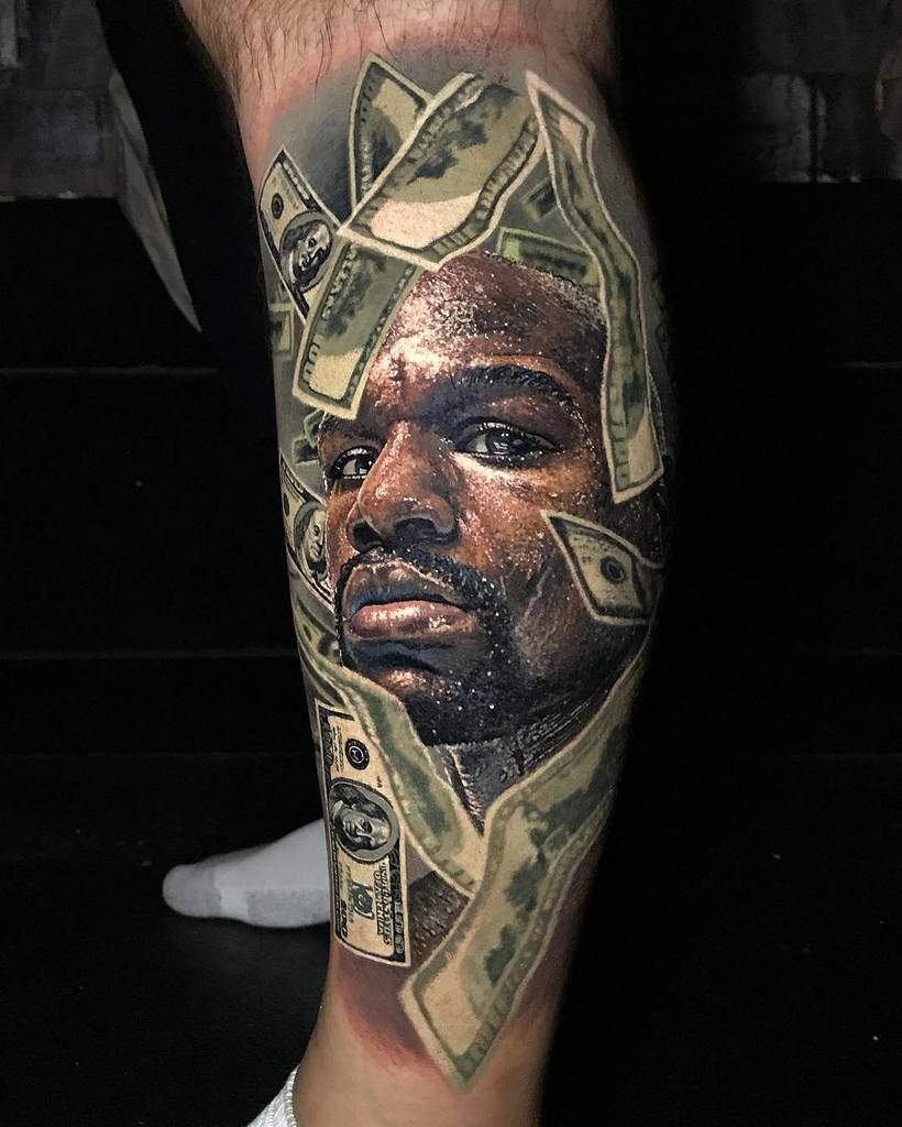 tattoosnob's tweet photo. Floyd 'Money' Mayweather portrait by @stevebutchertattoos at Ship Shape Tattoo in Orewa, New Zealand #stevebutcher… https://t.co/3xzk8t0tkM https://t.co/4o853NFXGx