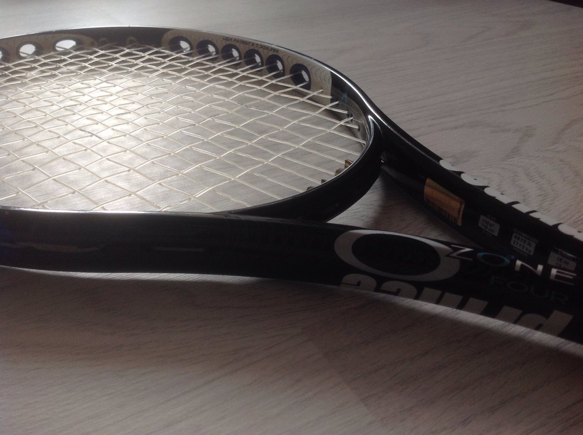 tennisstringer's tweet photo. Latest restring: Prince 0Zone Four (16x19) strung with Pro Supex Maxim Touch (1.30mm, Natural) @57lbs for all round playability #tennis https://t.co/Vmb0mWoSj5