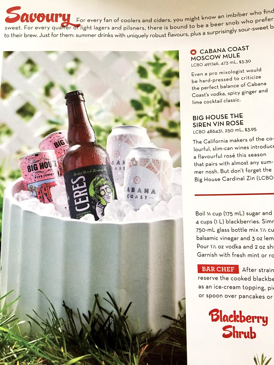 BigHouseWines's tweet photo. Just some light Saturday morning reads, The Siren is calling in Food &amp; Drink magazine! @LCBO #roseallday #thesiren #SummerDrinkDays https://t.co/xSiOu6Ng13