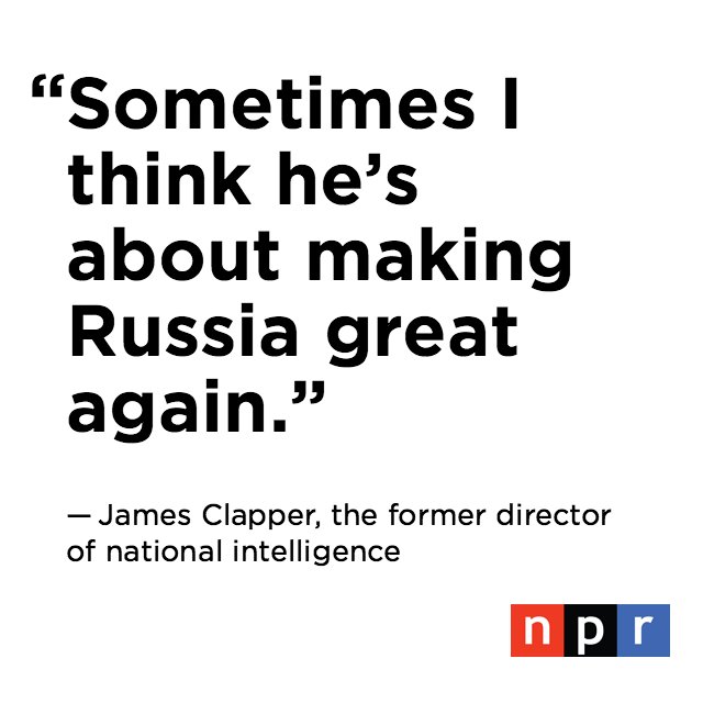 At a forum on Friday, a former U.S. intelligence official was asked if Trump is taking the Russia threat seriously.  npr.org/2017/07/21/538…