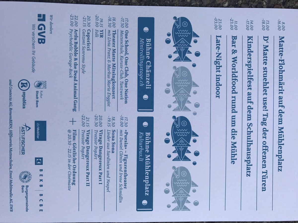 Hochkarätiges Quartierfest in der Matte - oder eben: ittume ibtle! ^a