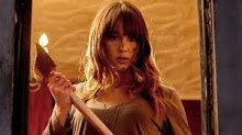 Happy Birthday to Sharni Vinson (seen here in YOU\RE NEXT).  