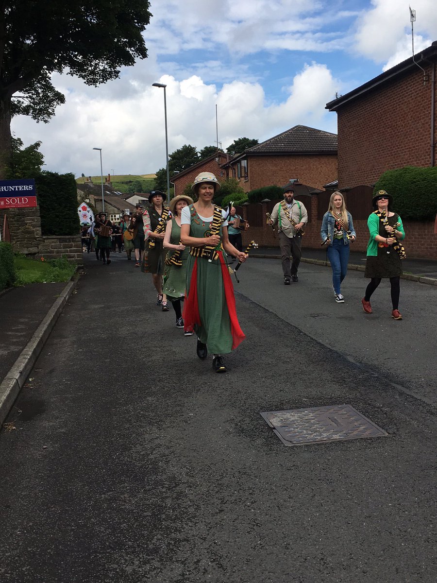 TonyLloydMP's tweet image. Great day out. Families enjoying the rush bearing tradition - goes back to mediaeval times #Littleborough. Rushes locally sourced!