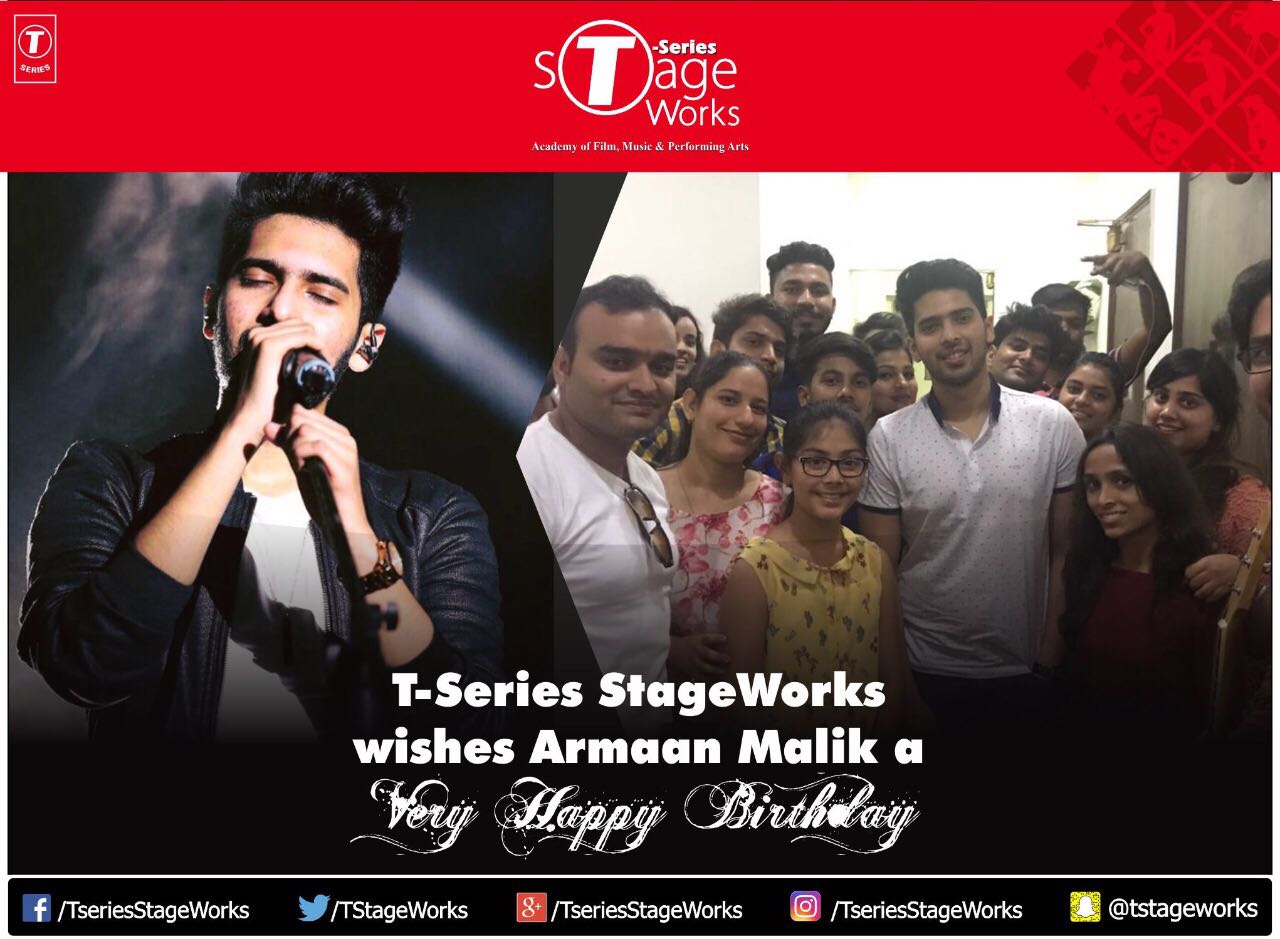 T-Series StageWorks wishes Armaan Malik a Very Happy Birthday   