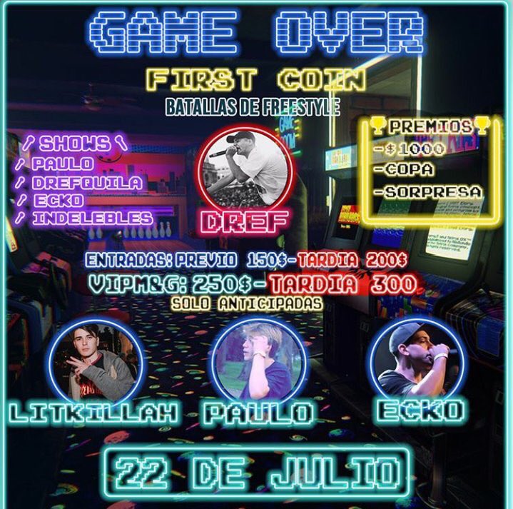 LaGallerap's tweet photo. ¡Se viene competencia con buen nivel! 
(22/Julio/2017) ¡HOY!
#GameOver https://t.co/lOsr8Chlu3