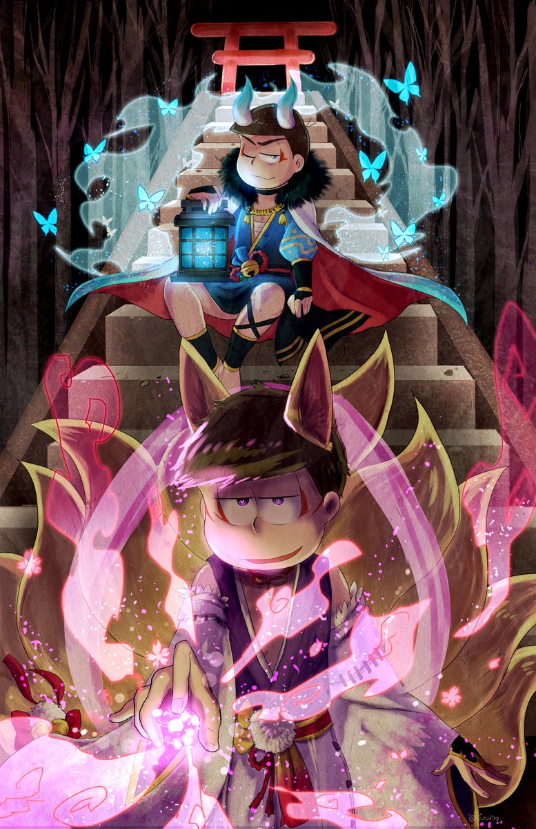 Rito Twitterissa 覚醒妖怪松 青行灯の前に立ちはだかるのは九尾