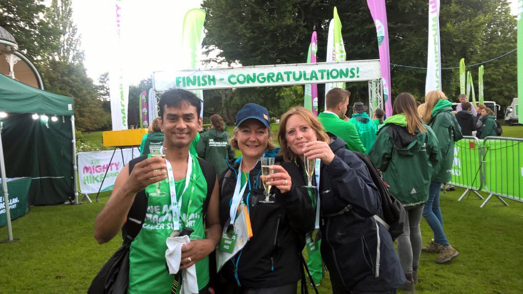 GiGroupUK's tweet photo. The first three members of our #MightyHike team have finished the #CotswoldWay walk for @macmillancancer - well done! https://t.co/iezQVxZ5xm