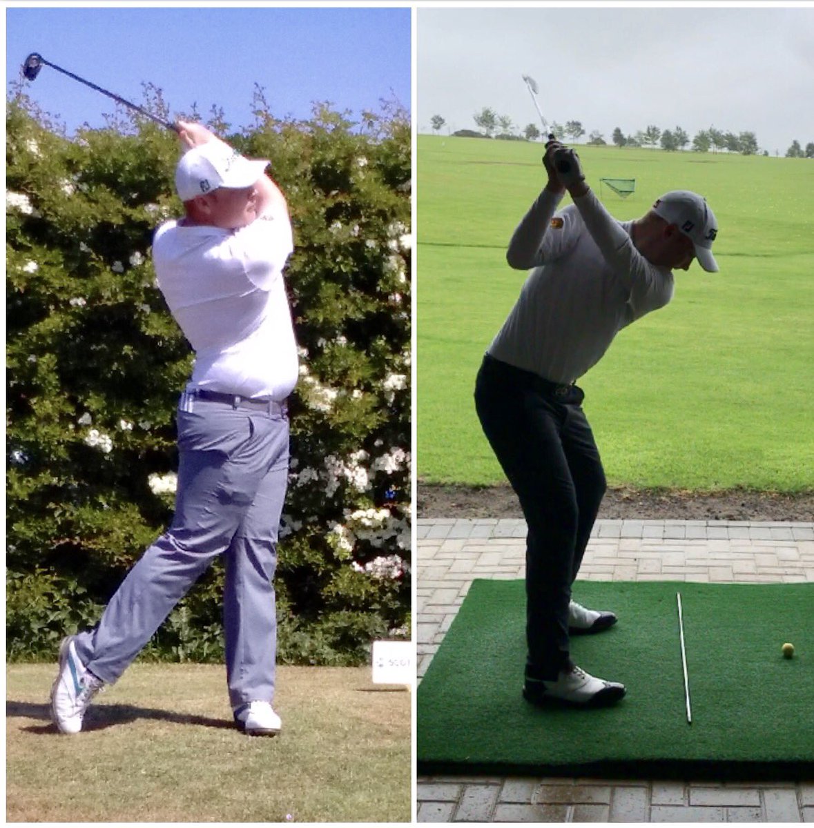 kevincraggsgolf's tweet photo. @Kyle_Reid999 always raising standards - 4 stone lighter &amp; technically sharp in preparation for starting his college journey in the USA https://t.co/D6T7QYQ6Yy