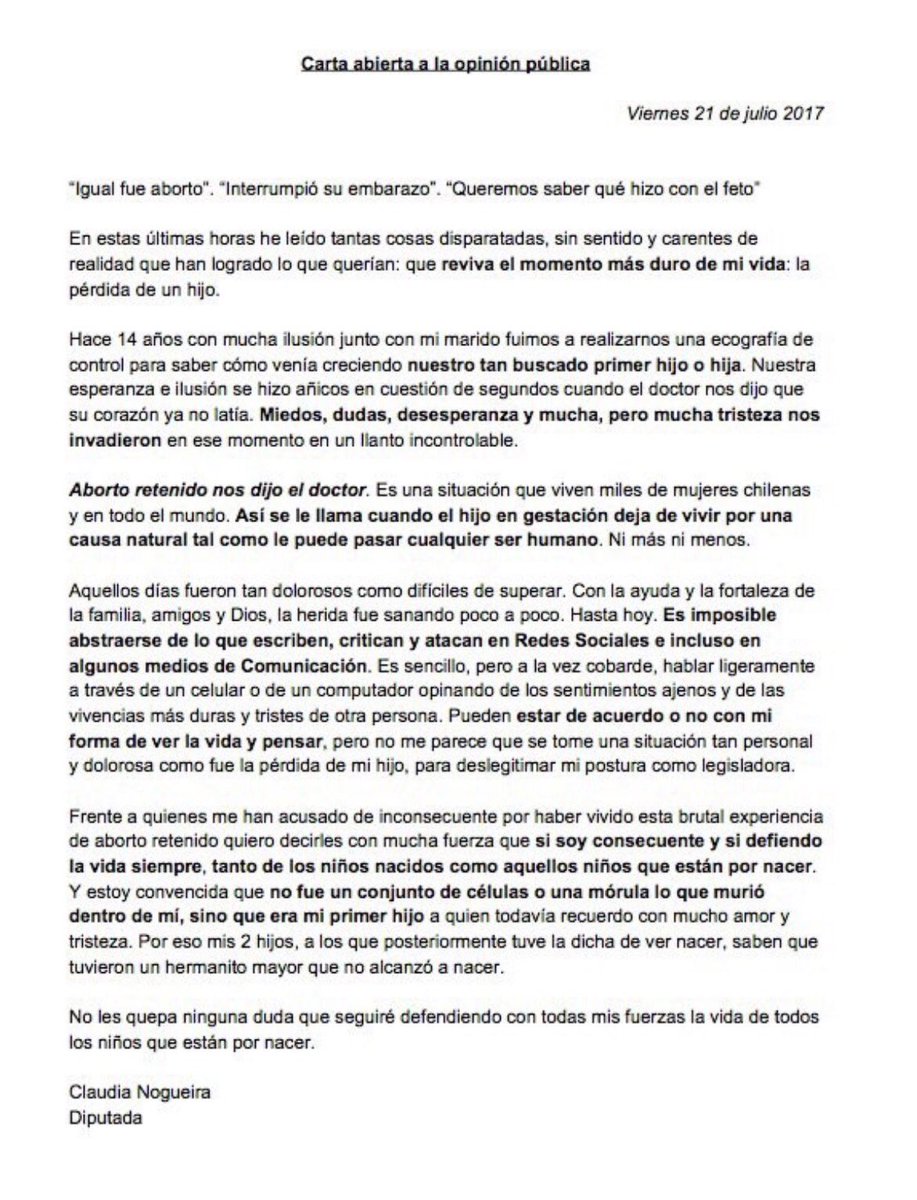 joseantoniokast's tweet photo. Algunos recurren a cualquier cosa para justificar aprobación del Aborto.Animo @claudianogueira Gracias por compartir tu dolorosa experiencia https://t.co/vcQW3wDWOY