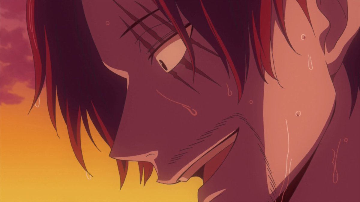 «Venga, Luffy, no llores. No es nada, solo un brazo. Me alegro de que estés bien».

—Shanks #OnePiece20th