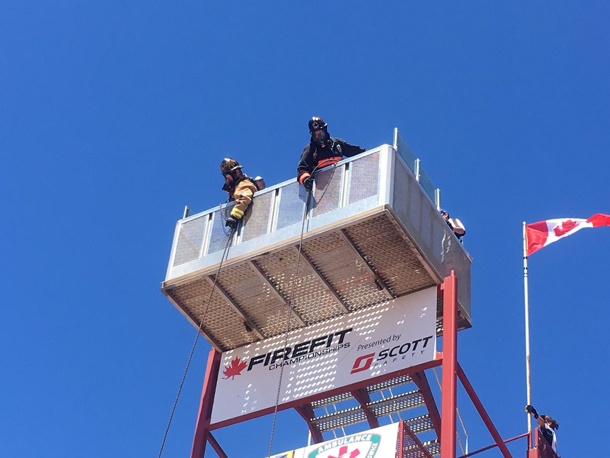 CityFredFire's tweet photo. #FFD200 Happening now, the #FireFitChallenge in #DalhousieNB https://t.co/UaZRybKXLc