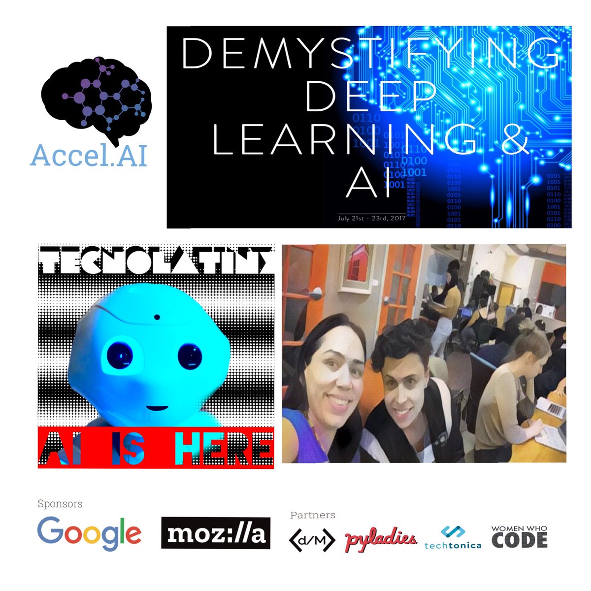 's tweet image. #Thankful to @AccelerateAI for organizing #DemystifyAI  🙌🏼👏🏼