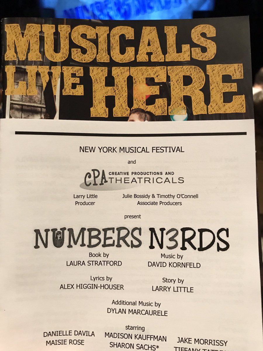 librarian_kate's tweet photo. #NYMF Double Feature Day #1: Singing and dancing mathletes! #numbersnerds https://t.co/9QwVuySRDa