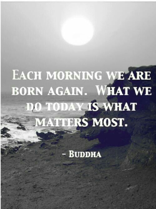 yourjourneyfuel's tweet image. "Each morning we are born again. What we do today is what matters most." -Buddha #quote #wisdom