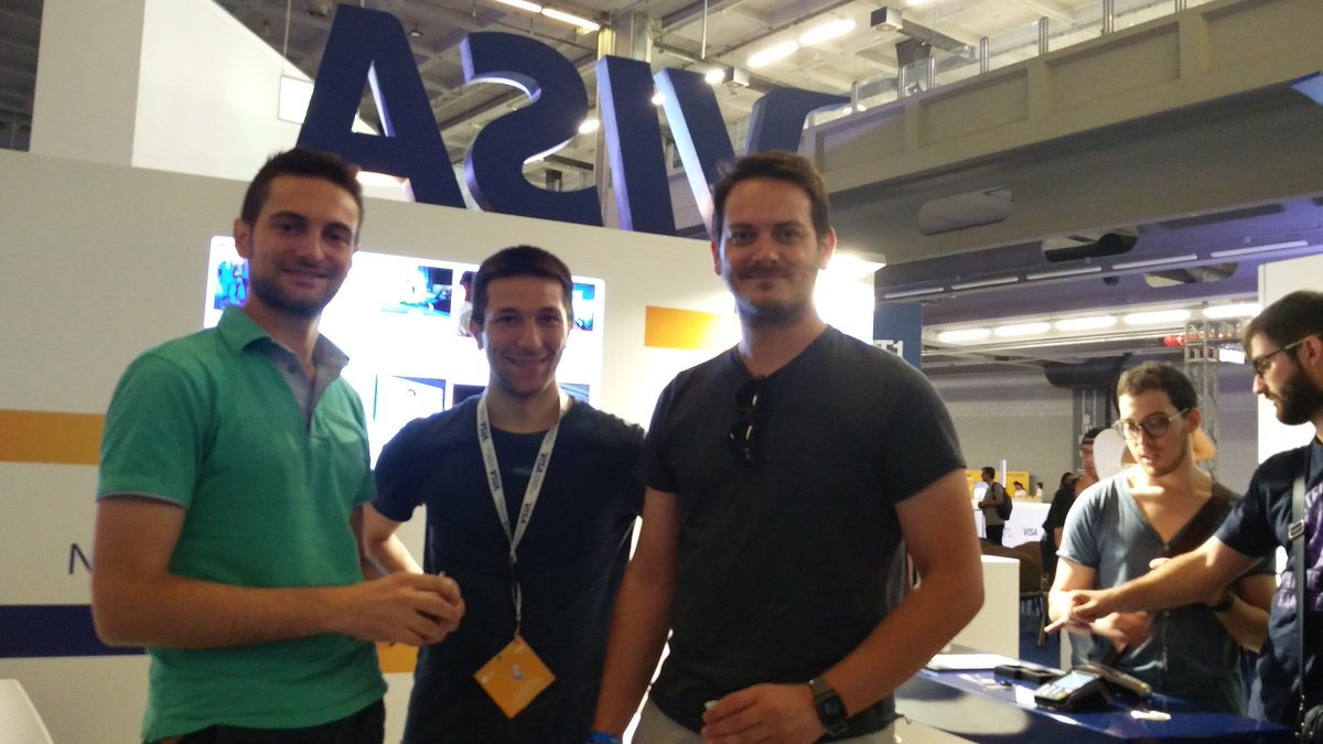 davidsantucci's tweet photo. Selfie with Visa guys @Visa_IT
#visacp #cpit1 #becampusero https://t.co/cvO3eB6QpG