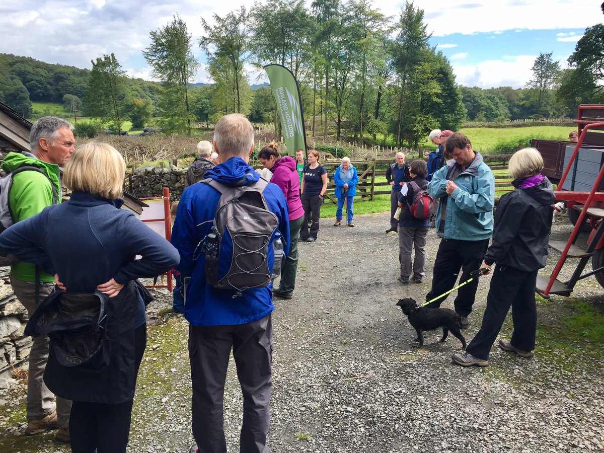 LakesRangers's tweet photo. Greenwood Trails launch @OldHallFarm1 with @ruslandhorizons - talk, walk and great scones and cream to finish https://t.co/HHUyzIY3H8