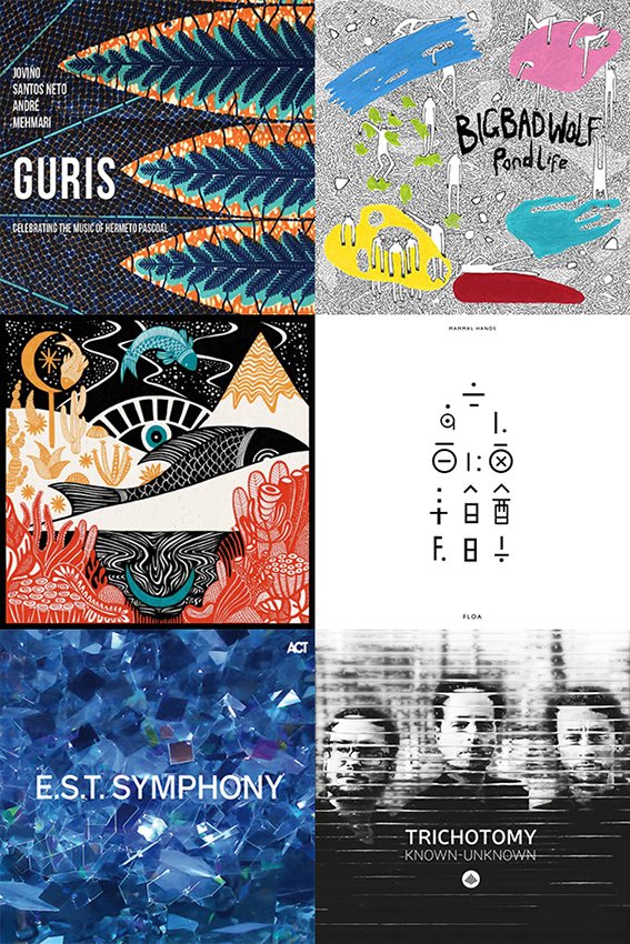 AdrianPallant's tweet photo. POPULAR REVIEWS NOW: @jovinosneto & @andre_mehmari, @bigbadwolfldn, @YazzAhmed1, @MammalHands, #ESTSymphony, @Trichotomymusic https://t.co/mC9LE0sFqW