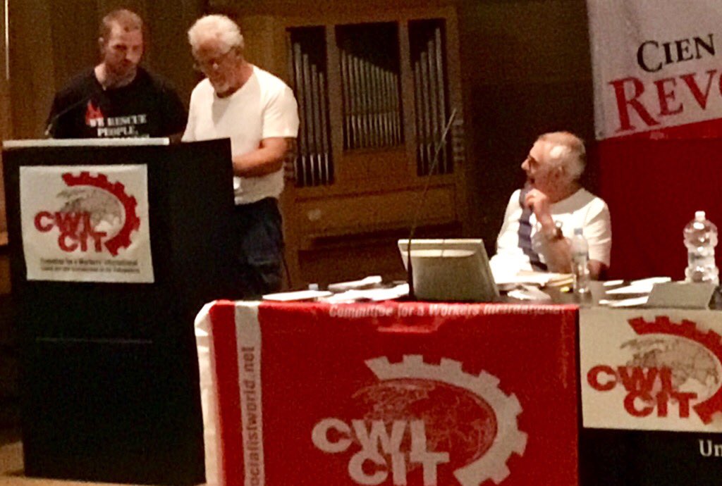 Txantxangorri's tweet photo. Eloy from Vitoria-Gasteiz, Basque Country explaining that El Militante / IR was built with help of CWI in 1970s. https://t.co/iHcaHTKfut
