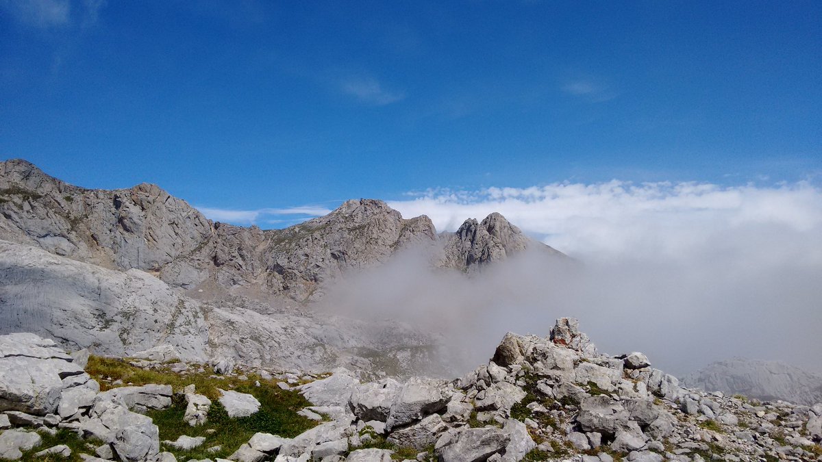 JAVIERCASTRO96's tweet photo. De los Picos de Europa que bajamos. Se ha hecho el Samelar, pesar de la niebla. https://t.co/8MddvBYzpz