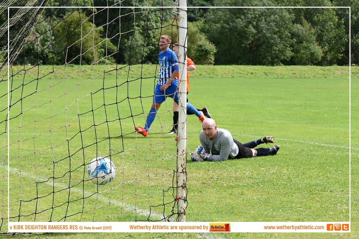 WetherbyAthFC's tweet photo. 📸 PHOTO: Liam McEntee opens the scoring for Wetherby Ath Res against @KDRFC Res. ⚽️ Wetherby Athletic AFC are sponsored by @redlionwetherby https://t.co/EFjo4zidnF