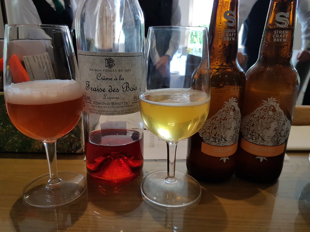 Willisofwine's tweet photo. Introducing @Thebathpriory sour beer with optional fruit liqueur addition @SirenCraftBrew #newbeermenu #craft #hotweatherbeer https://t.co/5mA1U7i7En