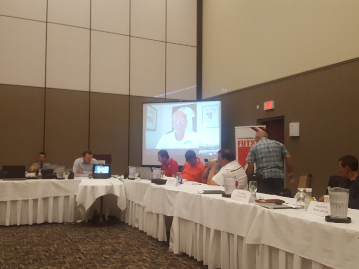 FutsalOttawa's tweet photo. Guest speaker @Ktozerusafutsal for the @FutsalCanada conference @FutsalOttawa #futsalisnow https://t.co/6WIIizQE59