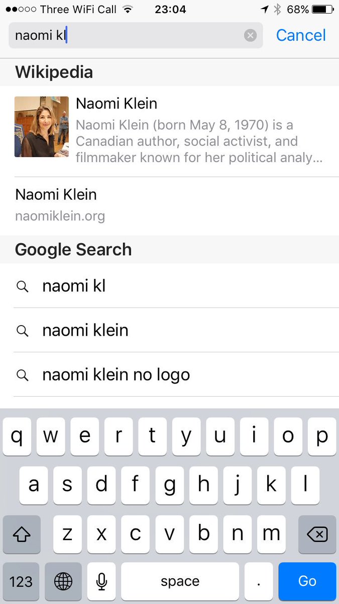 xtinadoyle's tweet photo. Thanks @AppleNewsUK  - but I'd rather #followSomeone who #tellsMeSomethingIDidntKnow already (insideOut) ... i.e. @NaomiAKlein https://t.co/NMFzyldjBw