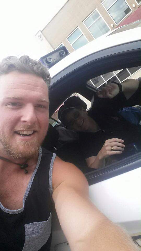 ericwwalker's tweet image. Thank you @PatMcAfeeShow for coming out today and supporting the cops bike riders