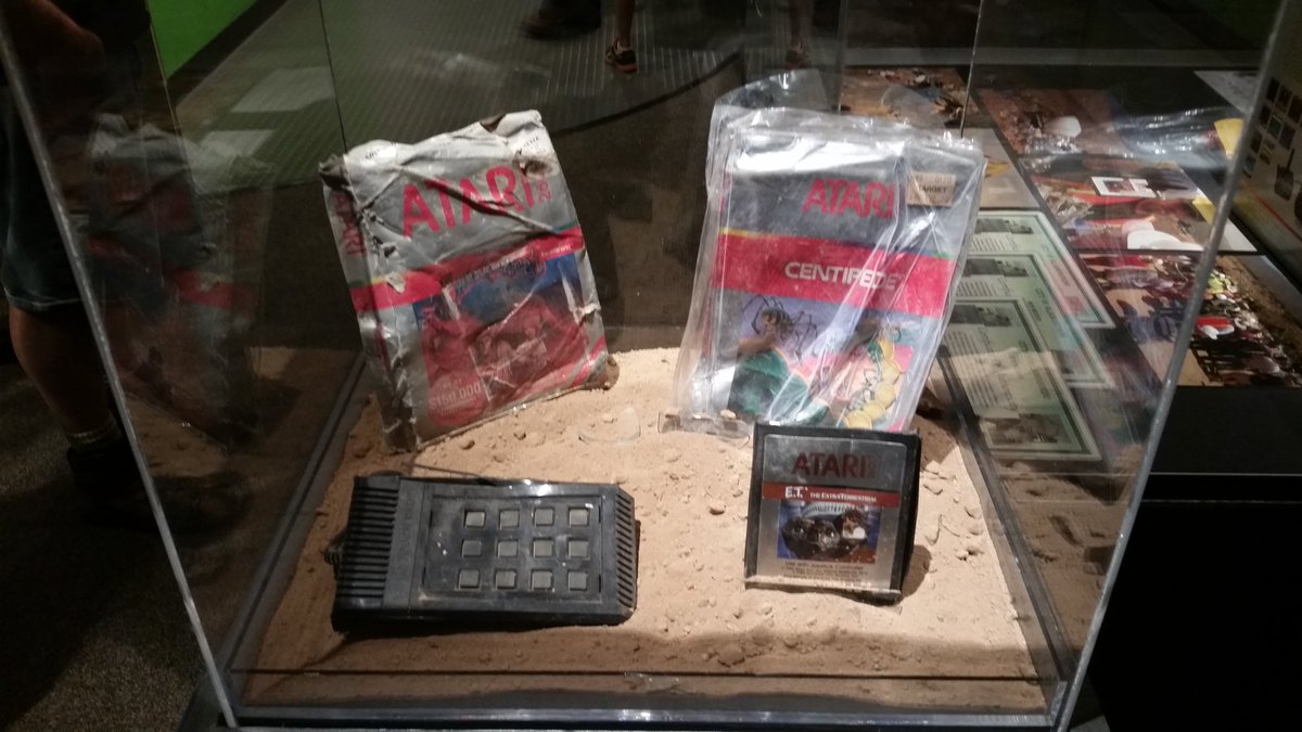 smittygirl's tweet photo. Artifacts from the Alamogordo Atari Landfill dig! #atari #etgame #alamogordo #henryford #vacationanigans #videogames https://t.co/b0d0OwGzIG