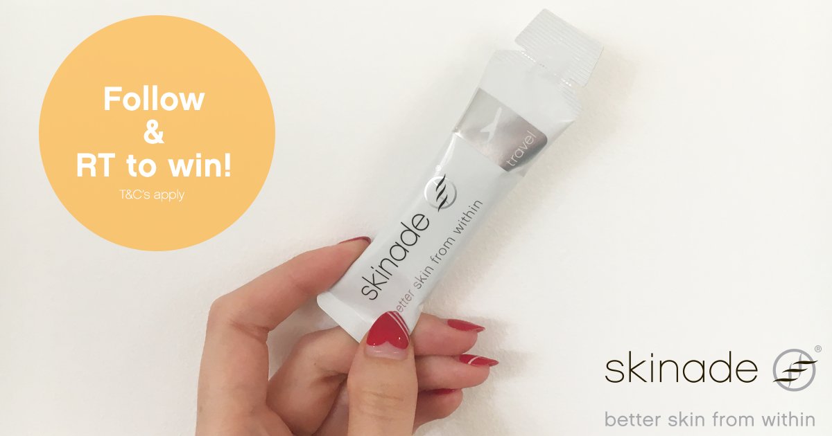Skinade's tweet photo. #Competition time! RT &amp; F to #win 1 of 5 30-day supply's of a #collagen #skincare drink, worth £105 T&amp;C's: https://t.co/2FuSBbKHSf https://t.co/aGdZS5kGkx