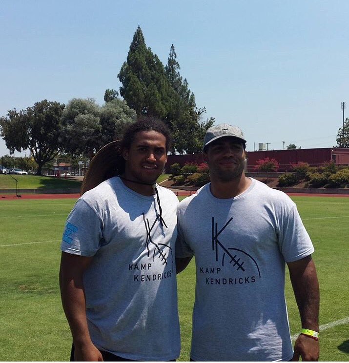 Thank you to <a href="/MychalKendricks/">MK</a> &amp; @EricKendricks54 for hosting #kampkendricks today!!  Very proud of these two and all their friends too!!