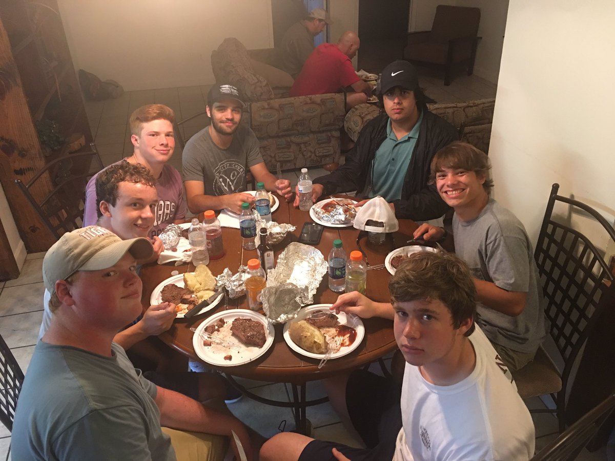 Arrival at 1st Baptist Prep 🏈Father/Son Retreat. Had some awesome steaks. <a href="/BaptistPrep/">Baptist Prep</a>
