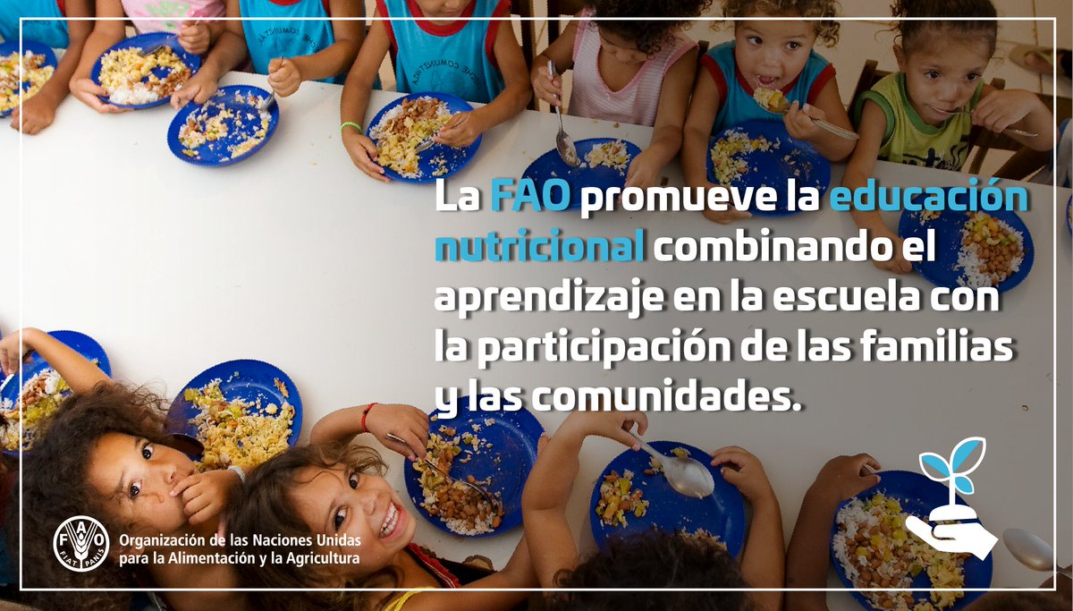 FAOenEspanol's tweet photo. En la #UNFAO sabemos que la escuela es un lugar ideal para aprender sobre la importancia de una buena alimentación. #FAOfacts https://t.co/tozGUJUvfo