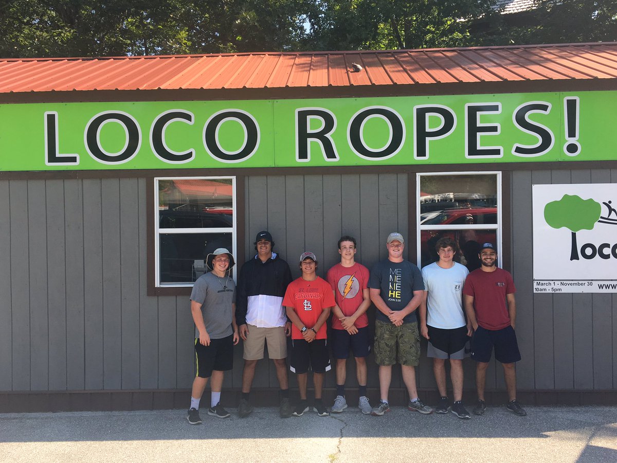 Finishing the retreat <a href="/LocoRopes/">Loco Ropes!</a> &amp; learned team building and conquered some fears! What a great group of guys! Blessed coach! <a href="/BaptistPrep/">Baptist Prep</a>