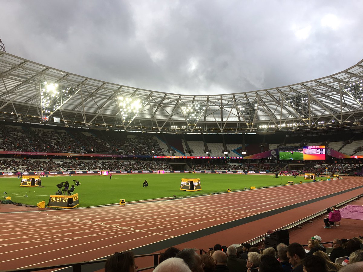 pmodley's tweet photo. Looking forward to a great evening of sport #london2017 #WorldParas https://t.co/T5FJASKxJv