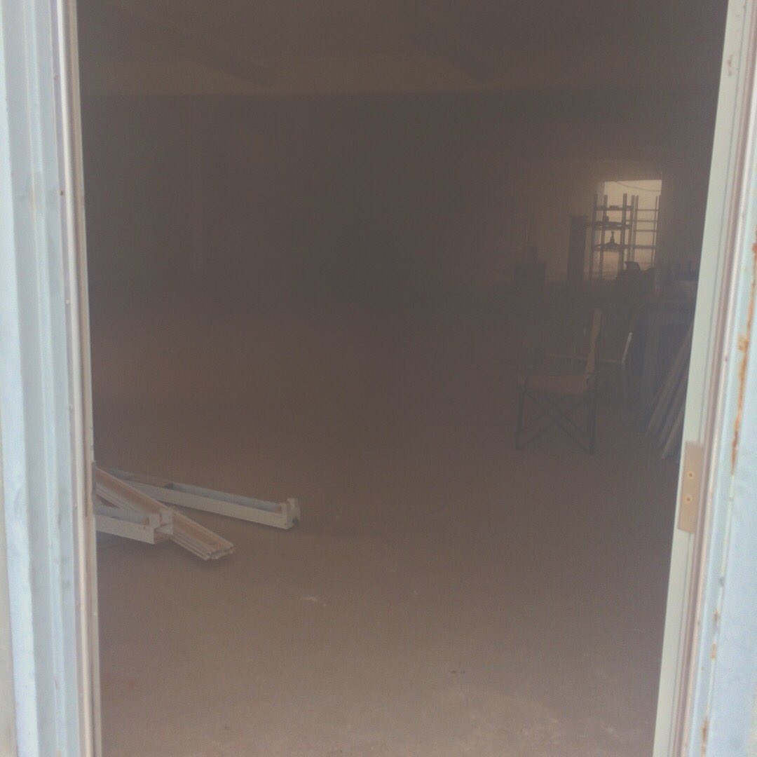 Exclusive footage: This was the scene at the shop yesterday. youtu.be/qz2SeEzxMuE?t=… #sandblasting #donotenter #construction #bikeshop